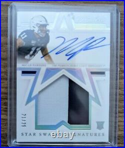 Micah Parsons 2021 Flawless Star Swatch Signatures RPA On Card Patch Auto /25