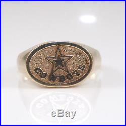 Michael Anthony 10K Yellow Gold Dallas Cowboys Football Mens Ring Size 12 LDD2