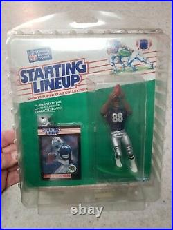 Michael Irvin 1989 Kenner NFL Starting Lineup Rookie Peice Dallas Cowboys Rare