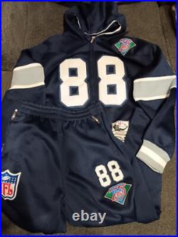 Michael Irvin #88 Cowboys 1990 ThrowBack Jacket/Pants Men Mitchel and Ness VTG