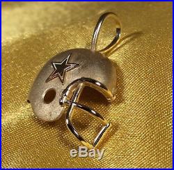 Micheal Anthony 14K Gold Dallas Cowboys NFL Football Helment Pendant Jewelry