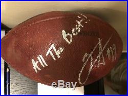Miles Austin Signed Game Used Dallas Cowboys Football