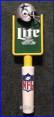 Miller Lite Dallas Cowboys Helmet Goal Post Beer Tap Handle NFL