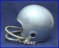 Mint Vintage 1950 60s Dallas Cowboys Silver Metallic Riddell TK5 Football Helmet