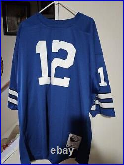 Mitchell And Ness 1971 Roger Staubach #12 Blue jersey