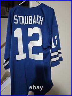 Mitchell And Ness 1971 Roger Staubach #12 Blue jersey