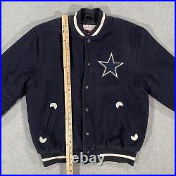 Mitchell And Ness Dallas Cowboys Men's size Medium Wool Varsity Bomber Jacket