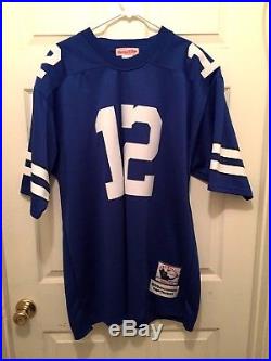 Mitchell And Ness Throwback NFL1975 Dallas Cowboys Roger Staubach Jersey Size 54