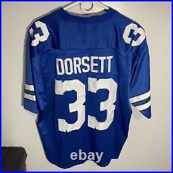 Mitchell Ness 1977 Dallas Cowboys Tony Dorsett Blue White Jersey Men's Size 52