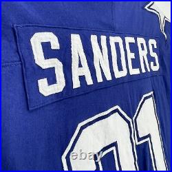 Mitchell Ness Deion Sanders Cowboys THROWBACK Long Sleeve Jersey stitched RARE