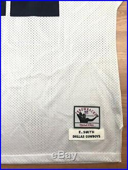 Mitchell Ness Emmitt Smith Jersey 56 XXL 2xl Dallas Cowboys White Stitched Sewn