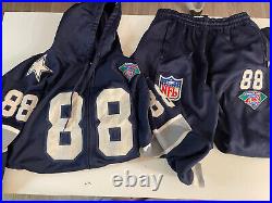 Mitchell&Ness Michael Irvin #88 Dallas Cowboys Distressed Vintage Jacket/Pants