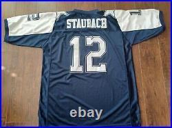 Mitchell & Ness Roger Stauback #12 Dallas Cowboys 1991 Throwback Jersey Size 60