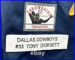 Mitchell & Ness Tony Dorsett #33 Dallas Cowboys Throwback Jersey Size 50 NFL XL
