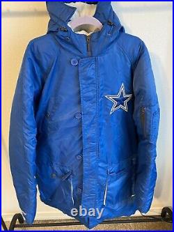Mitchell and Ness Dallas Cowboys Throwback hooded parka Puffer Jacket Sz 52 XXL