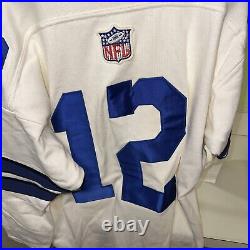 NFL Champion Throwbacks Vintage Collection Dallas Cowboys Staubach #12 Large