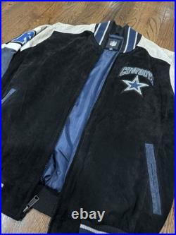NFL Cowboys leather and suede jacket