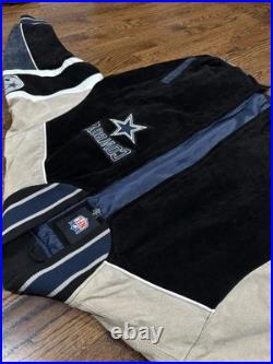 NFL Cowboys leather and suede jacket