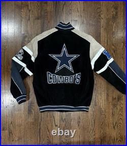 NFL Cowboys leather and suede jacket