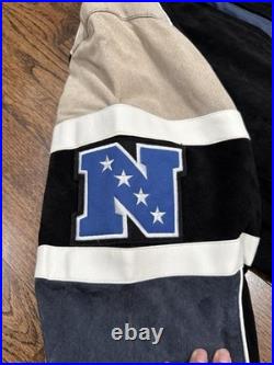 NFL Cowboys leather and suede jacket