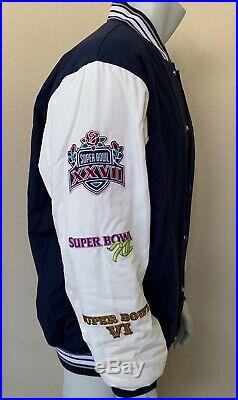 NFL Dallas Cowboys 5 Time Super Bowl Championships Commemorative Jacket Size XL