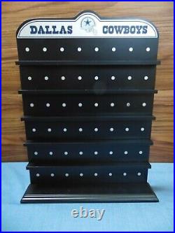 NFL Dallas Cowboys Danbury Mint Lighter MAGNETIC WOOD DISPLAY SHELF Fits Zippo