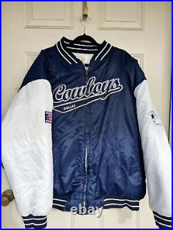 NFL Dallas Cowboys Men's Full Zip Jacket XL Blue Cowboys Authentic Apparel