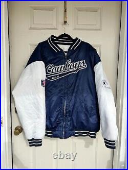 NFL Dallas Cowboys Men's Full Zip Jacket XL Blue Cowboys Authentic Apparel