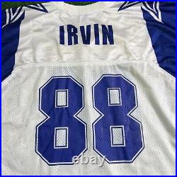 NFL Dallas Cowboys Michael Irvin #88 Apex One Jersey White Large Vintage 90s