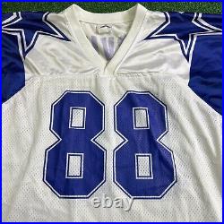 NFL Dallas Cowboys Michael Irvin #88 Apex One Jersey White Large Vintage 90s