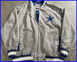 NFL Dallas Cowboys Mitchell and Ness Throwback Bomber Jacket Size 2XL