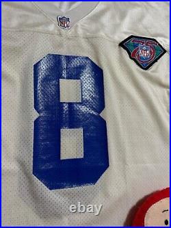 NFL Dallas Cowboys Troy Aikman Wilson Authentic Jersey 46