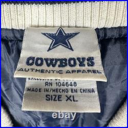 NFL Dallas Cowboys Vintage Men's Full Zip Jacket XL Blue Cowboys