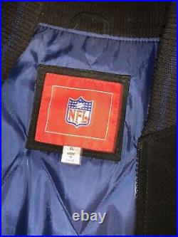 NFL Dallas Cowboys Zip-Up Suede Jacket 1990s Extra Large