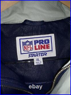 NFL Dallas Cowboys leather starter jacket, XL. NICE