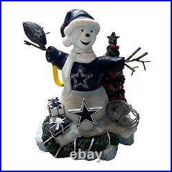 NFL Forever Collectibles Dallas Cowboys Snowman Bobble Figure Christmas /2004