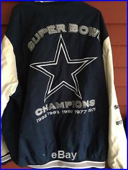 NFL G-III Apparel Blue Gray Dallas Cowboys Super Bowl Champions Jacket Sz 4XL