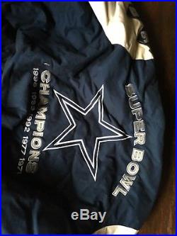 NFL G-III Apparel Blue Gray Dallas Cowboys Super Bowl Champions Jacket Sz 4XL