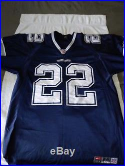 NFL OG Authentic Classic Nike Emmitt Smith Dallas Cowboys Jersey Blue Size 48