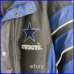 NFL Pro Line Starter Jacket Dallas Cowboys Vintage Leather Coat Men's Large EUC NFL Pro Line Starter Jacket Dallas Cowboys Vintage Leather Coat Men's Large EUC