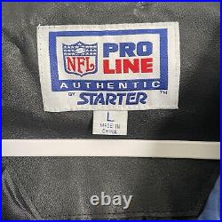 NFL Pro Line Starter Jacket Dallas Cowboys Vintage Leather Coat Men's Large EUC NFL Pro Line Starter Jacket Dallas Cowboys Vintage Leather Coat Men's Large EUC