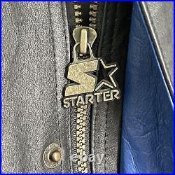 NFL Pro Line Starter Jacket Dallas Cowboys Vintage Leather Coat Men's Large EUC NFL Pro Line Starter Jacket Dallas Cowboys Vintage Leather Coat Men's Large EUC