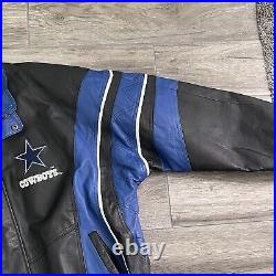 NFL Pro Line Starter Jacket Dallas Cowboys Vintage Leather Coat Men's Large EUC NFL Pro Line Starter Jacket Dallas Cowboys Vintage Leather Coat Men's Large EUC