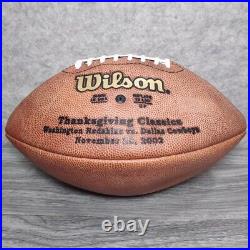 NFL Wilson Thanksgiving Classics 2002 Cowboys Paul Tagliabue Official Football