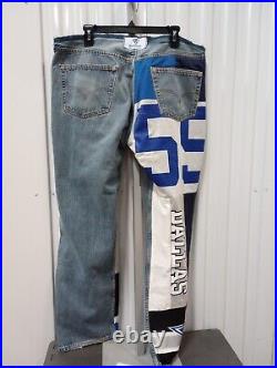 NWT Dallas Cowboys Jeans Pants Womens 14-16 Or Mens 40-42 Distressed Waist 40