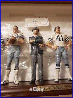 New Dallas Cowboys Danbury Mint 1977 Team Set Figures. Original Box/styrofoam