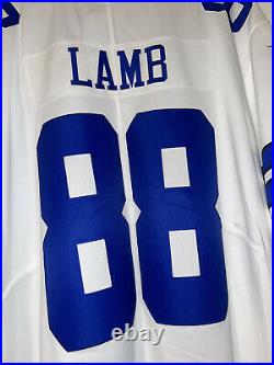 Nike Dallas Cowboys CeeDee Lamb #88 White Vapor Limited Jersey Size 3XL Rare