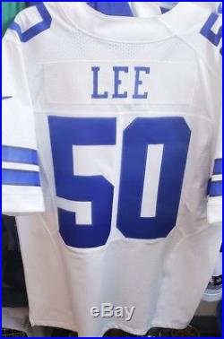 Nike Elite Dallas Cowboys Sean Lee #50 White Jersey Size 48 NFL NWT MSRP $250