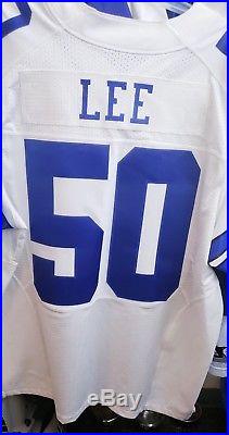Nike Elite Dallas Cowboys Sean Lee #50 White Jersey Size 48 NFL NWT MSRP $250