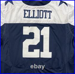 Nike Ezekiel Elliott Dallas Cowboys Vapor Elite Jersey Blue Stitched Mens 2XL 56